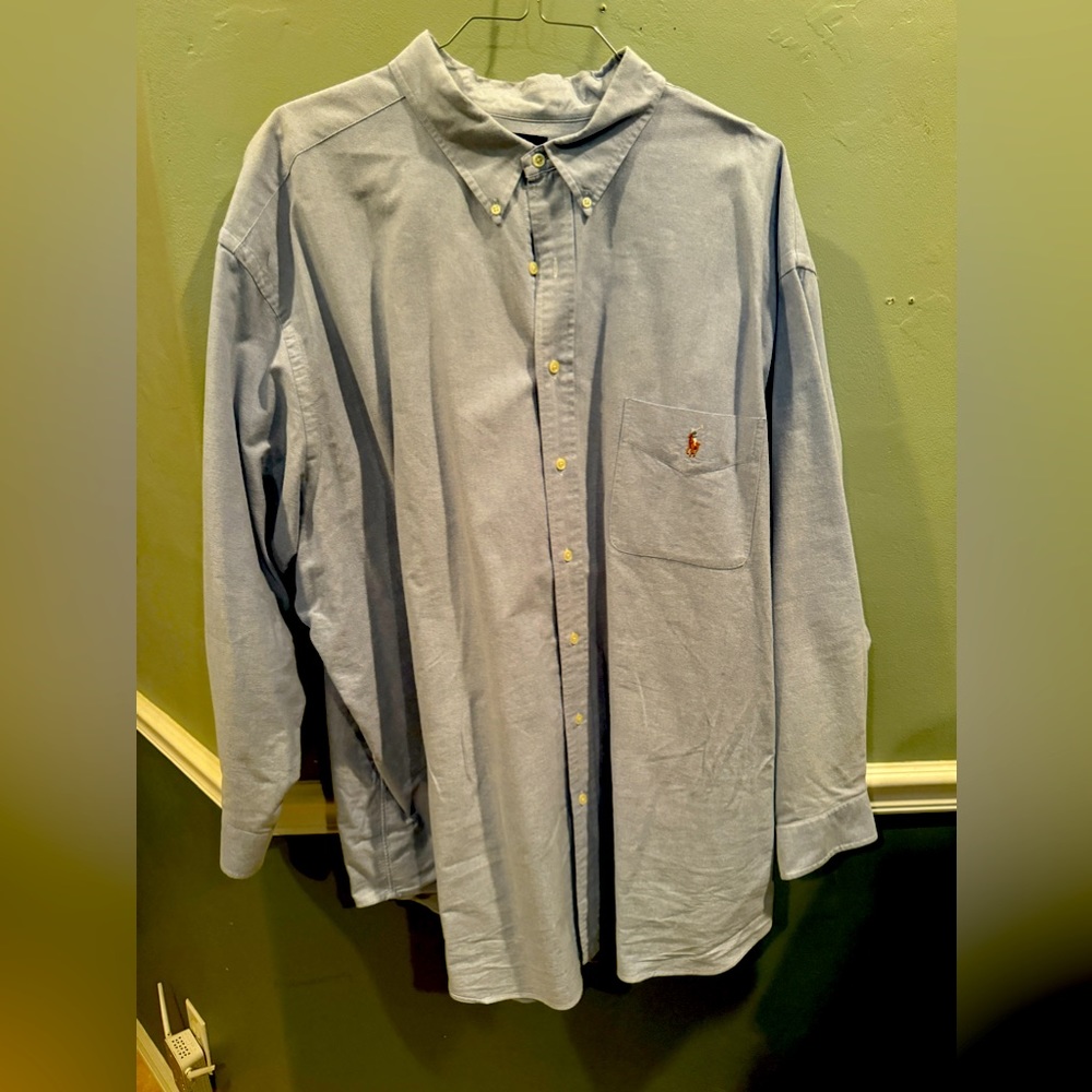 Ralph Lauren 4XL Button Down. Long Sleeve